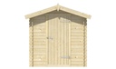 Blokhut - Tuinhuis 19mm Irina Prijs exclusief dakbedekking - dient apart besteld te worden Dakleer: 6,5 m² / Shingles: 6 m² / Aqua: 12 STK / Profiel: zie tab Afmeting: L155xB200xH21cm 