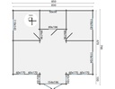 Blokhut - Tuinhuis - Home Office 70mm Mullingar incl. 27mm vloer/dak Prijs exclusief dakbedekking, ramen en deuren Shingles: 90 m² Afmeting: L850xB790xH317cm Ramen en deuren naar keuze bij te bestellen