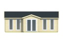 Blokhut - Tuinhuis - Home Office 70mm Mullingar incl. 27mm vloer/dak Prijs exclusief dakbedekking, ramen en deuren Shingles: 90 m² Afmeting: L850xB790xH317cm Ramen en deuren naar keuze bij te bestellen