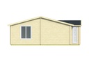 Blokhut - Tuinhuis - Home Office 70mm Mullingar incl. 27mm vloer/dak Prijs exclusief dakbedekking, ramen en deuren Shingles: 90 m² Afmeting: L850xB790xH317cm Ramen en deuren naar keuze bij te bestellen