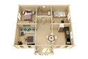 Blokhut - Tuinhuis - Home Office 70mm Mullingar incl. 27mm vloer/dak Prijs exclusief dakbedekking, ramen en deuren Shingles: 90 m² Afmeting: L850xB790xH317cm Ramen en deuren naar keuze bij te bestellen