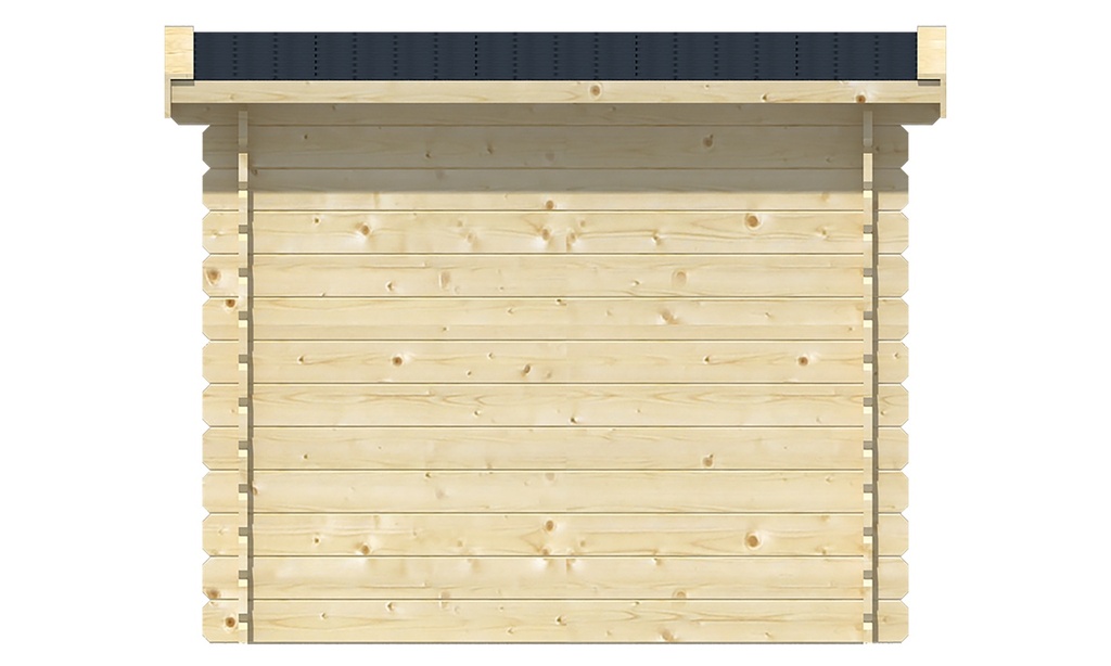 Blokhut - Tuinhuis 28mm Aanbouw Prijs exclusief dakbedekking - dient apart besteld te worden Dakleer: 10 m² / Shingles: 6 m² / Aqua: 10 STK / Profiel: zie tab Afmeting: L220xB160xH185cm 