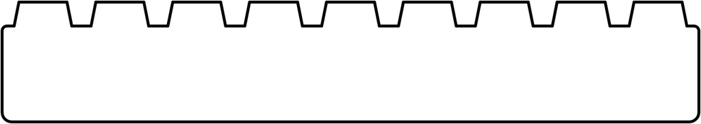Bangkirai vlonderplank gedroogd 8-groef 2.5x14.5x400cm geschaafd 1-zijde profiel   houtsoort: Bangkirai/Yellow Balau 