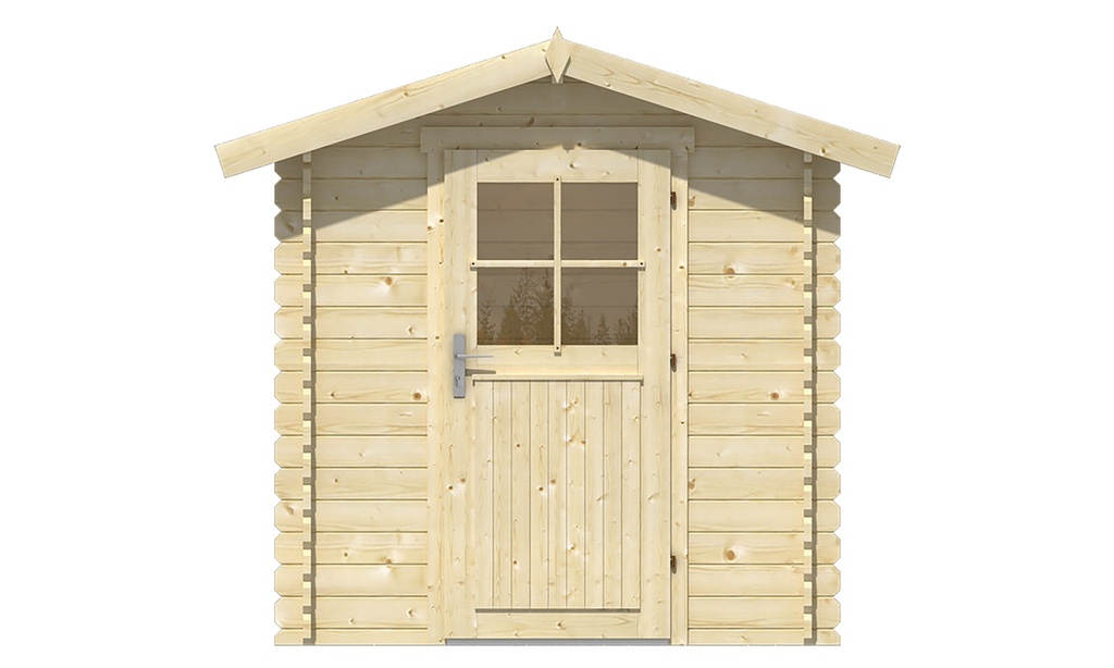 Blokhut - Tuinhuis 28mm Richard Prijs exclusief dakbedekking - dient apart besteld te worden Dakleer: 10 m² / Shingles: 9 m² / Aqua: 12 STK / Profiel: zie tab Afmeting: L200xB200xH222cm 