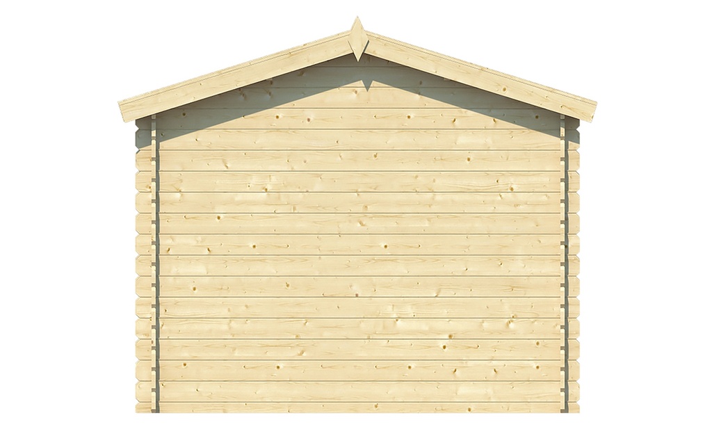 Blokhut - Tuinhuis 28mm Anja Prijs exclusief dakbedekking - dient apart besteld te worden Dakleer: 13 m² / Shingles: 12 m² / Aqua: 16 STK / Profiel: zie tab Afmeting: L200xB295xH255cm 