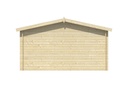 Blokhut - Tuinhuis 34mm Palma / Torrent Prijs exclusief dakbedekking - dient apart besteld te worden Dakleer: 30 m² / Shingles: 24 m² / Aqua: 28 STK / Profiel: zie tab Afmeting: L400xB400xH236cm 