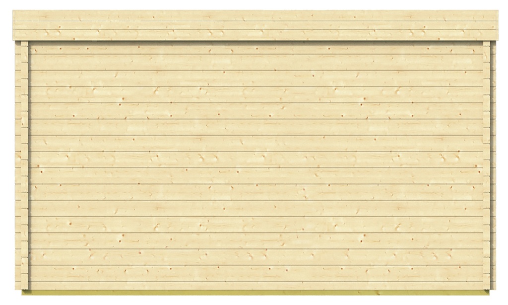Blokhut - Tuinhuis - Home Office 58mm Casper Prijs exclusief dakbedekking - dient apart besteld te worden Easy-roofing: 50 m² / EPDM: Set 40.9991/22 Afmeting: L400xB500xH238cm Gehard ISO glas