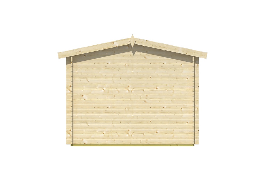 Blokhut - Tuinhuis 40mm Justine Prijs exclusief dakbedekking - dient apart besteld te worden Dakleer: 26,5 m² / Shingles: 21 m² / Aqua: 28 STK / Profiel: zie tab Afmeting: L500xB250xH243cm 