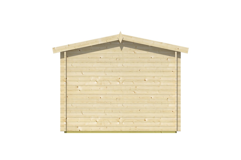 Blokhut - Tuinhuis 40mm Justine Prijs exclusief dakbedekking - dient apart besteld te worden Dakleer: 26,5 m² / Shingles: 21 m² / Aqua: 28 STK / Profiel: zie tab Afmeting: L500xB250xH243cm 