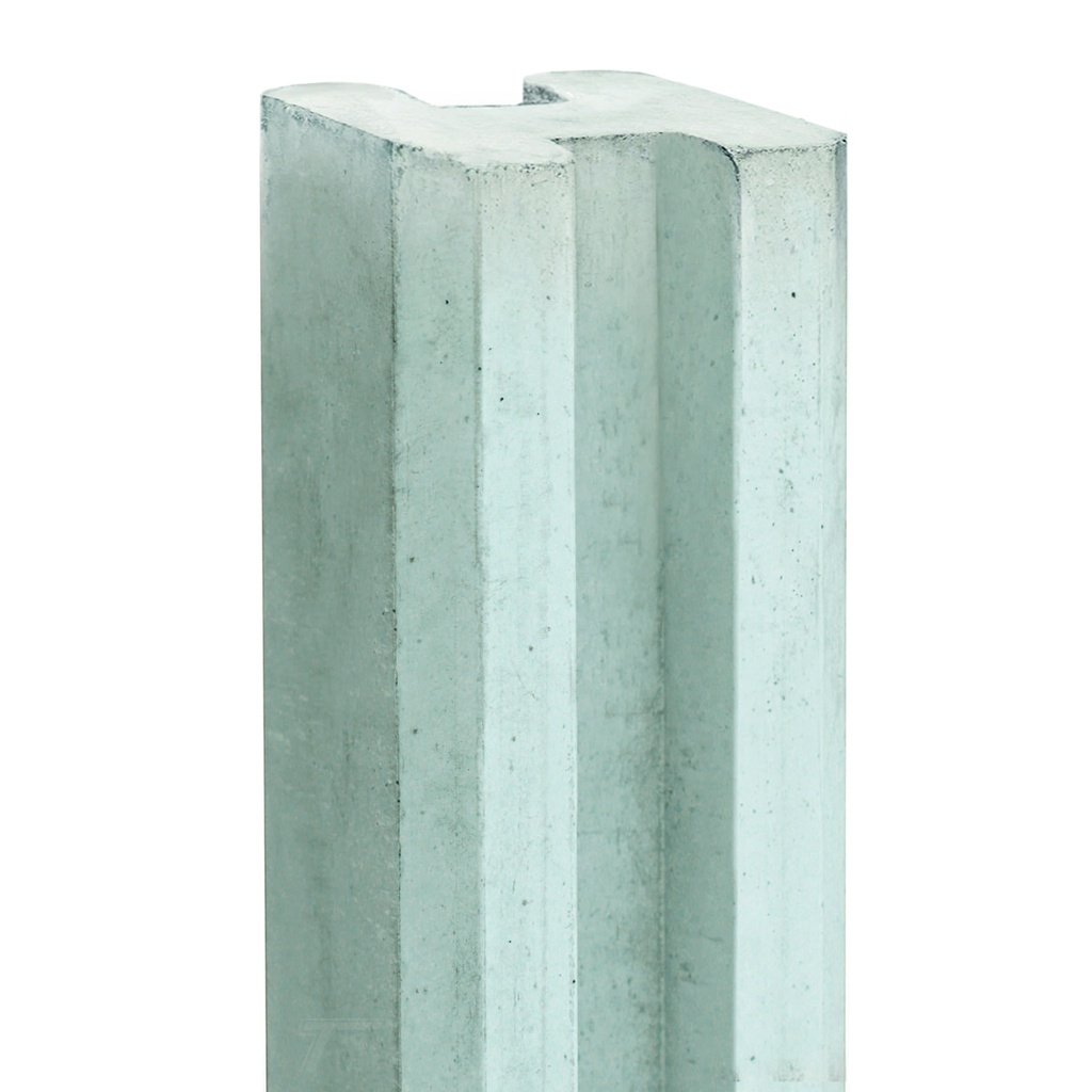 Berton©-E-sleufpaal 10x10 wit/grijs 10x10x250cm Vecht-serie   
