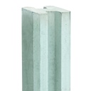 Berton©-E-sleufpaal 10x10 wit/grijs 10x10x250cm Vecht-serie   