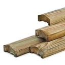 Afdeklatten (geïmpregneerd) Piramide 180 cm (2 planks tussenruimte)    