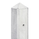 Berton©-paal wit/grijs, diamantkop 10x10x308cm eindmodel Maas-serie voor scherm: 180x180  