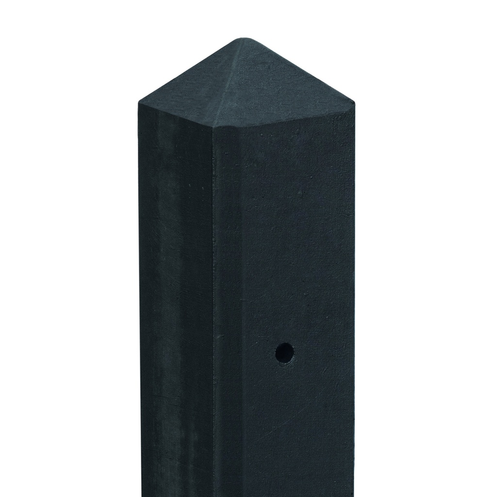Berton©-motiefpaal gecoat, diamantkop 10x10x280cm eindmodel Schie-serie voor scherm: 130x180  