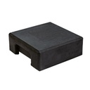 Berton©-afdekpet gecoat vlakke kop 14x14x5cm hoekmodel    