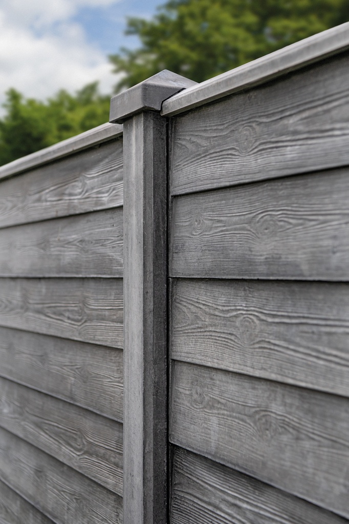 Berton©-motiefplaat smal gecoat H26xD4.8xL184cm rabat-houtmotief    