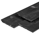 NE vuren rabatdelen zwart gespoten 1.1/2.2x19.5x420cm Zweeds rabat werkend: 18.0cm 2x rondom gespoten zichtzijde fijnbezaagd 
