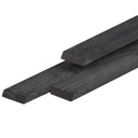 Lariks/Douglas Rhombus profiel geschaafd 2.0x6.5x360cm gedroogd, zwart gespoten    