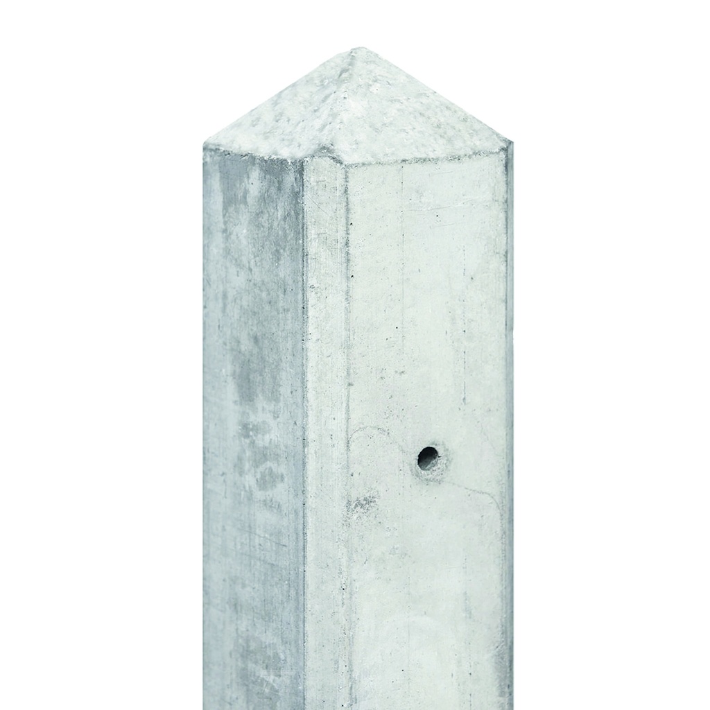 Berton©-paal wit/grijs, diamantkop 10x10x220cm IJssel-serie voor scherm: 120x180  