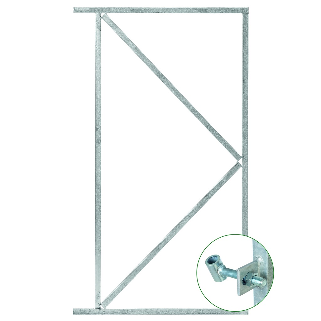 *IJzeren deurframe gegalvaniseerd H80xB100cm met verstelbaar scharnier 2 ogen Europees product 