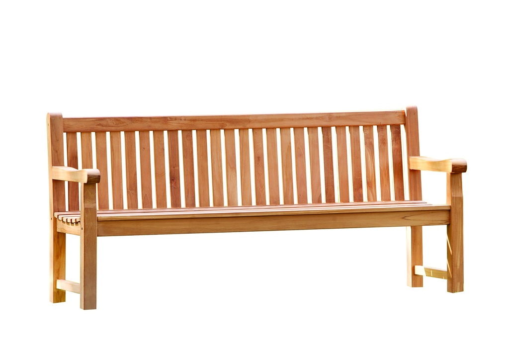 [P002504-31.0589] Teak parkbank Norwich 180cm   Afmeting: L180xH90cm 