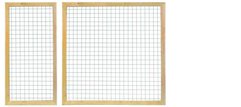 [P021674-15.3090] Gaaselement met kader 44x68/robuust H180xB90cm GEÏMPREGNEERD    