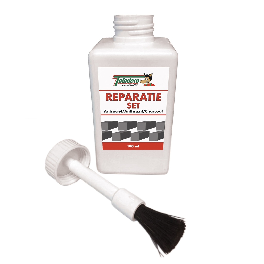 [P004060-1.59017] Reparatieset 0,1 ltr met kwast voor antraciet gecoat beton