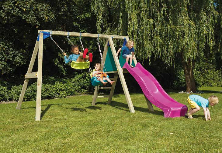 [PG022999-32.1532] Houtpakket - incl. Zelfbouwdoos Deckswing basic - gezaagd 88x88 met 88x88 staanders compleet, zoals in de catalogus vermeld excl. Glijbaan en speelgarnituren 