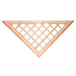 [P021364-8.51111] Douglas inzet V-kader Voor recht 16mm tuinscherm B160xH80cm    