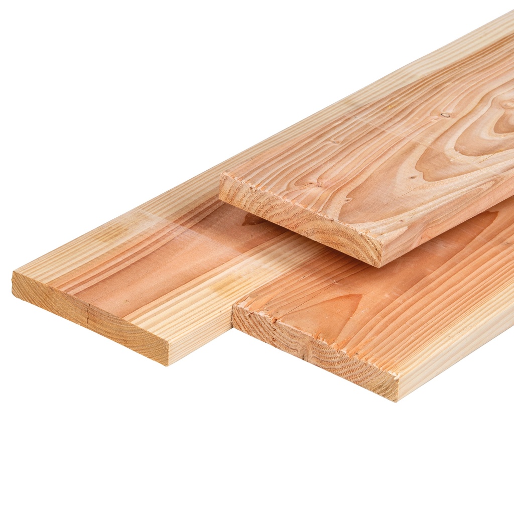 [P006712-45.0006P] Lariks/Douglas plank 2.8x17.5x400cm geschaafd, gedroogd    