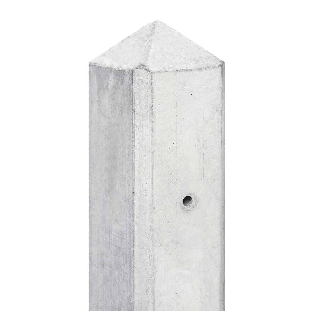 [P003531-1.52308H] Berton©-paal wit/grijs, diamantkop 10x10x308cm hoekmodel Maas-serie voor scherm: 180x180  