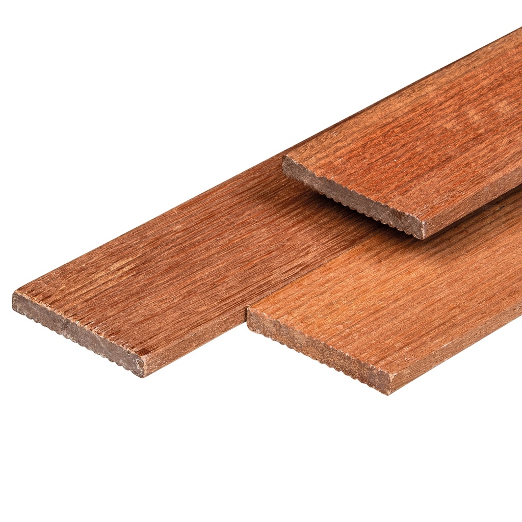 [P002277-2.46110] Hardhout timmerhout kunstmatig gedroogd 1.2x9.0x180cm geschaafd, reliëf Hardhout 2-zijden fijn reliëf geschaafd houtsoort: Keruing  