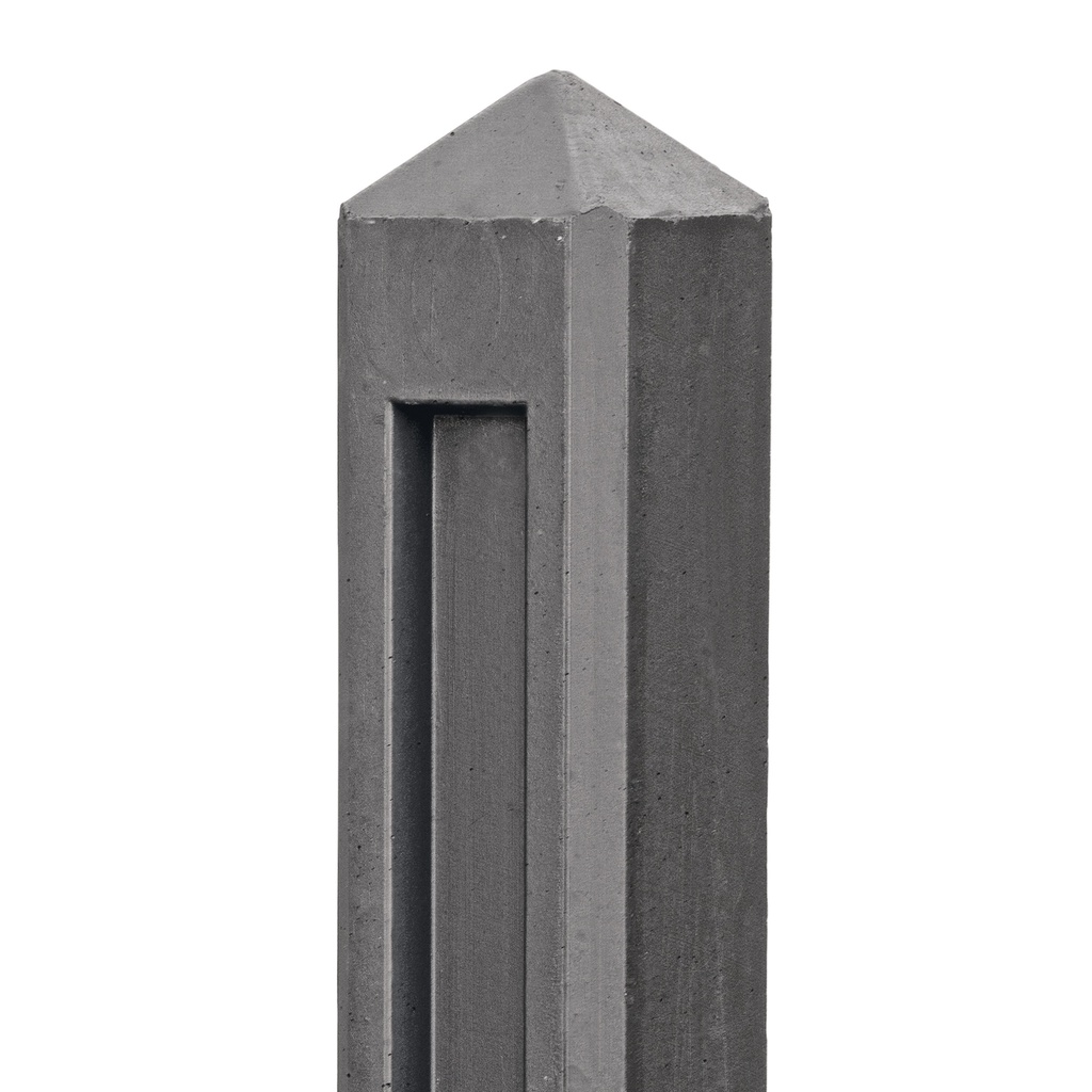 [P003546-1.53140T] Berton©-paal antraciet, diamantkop 10x10x145cm T-model Hunze-serie   