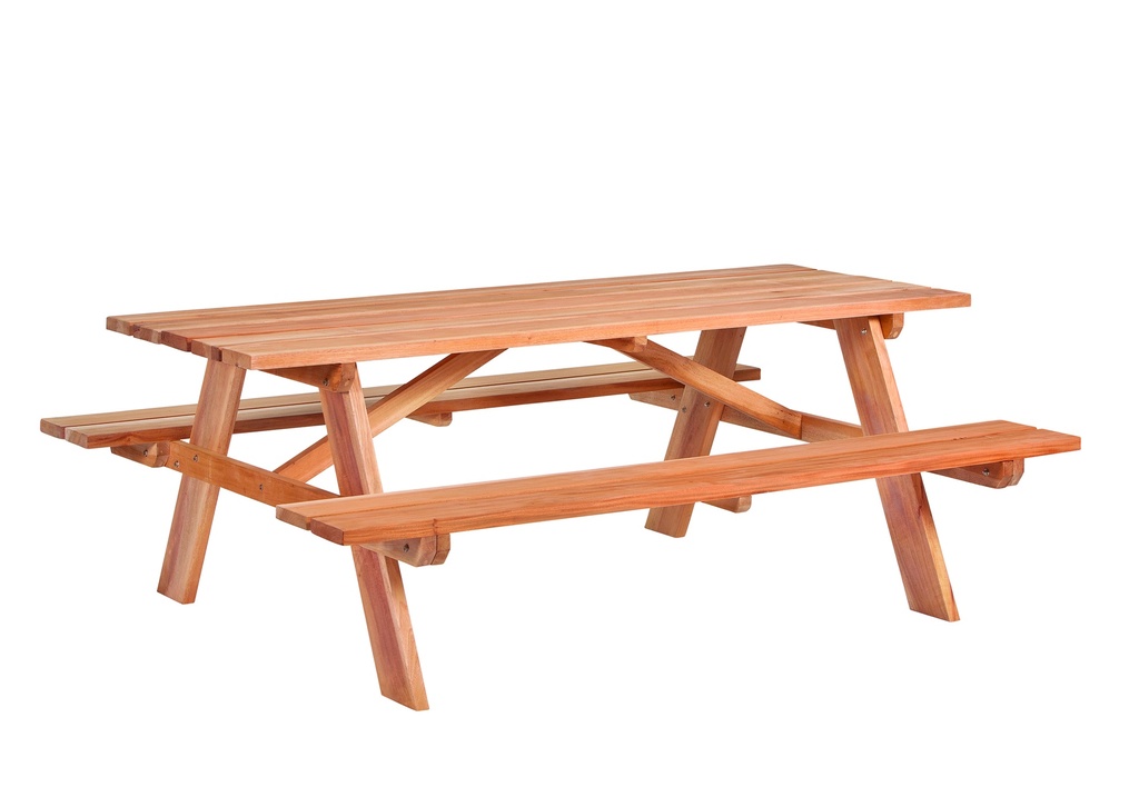 [P002476-30.0007] Hardhouten picknicktafel Business  Dikte: 35mm Afmeting: L200xB160xH75cm 